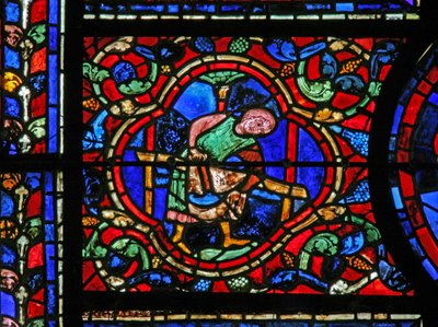 A janela de St Martin: doadores - sapateiros (w20) de French School