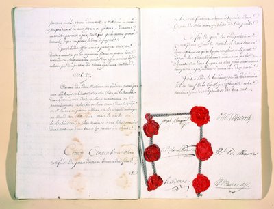 O Tratado de Mortefontaine, 30 de setembro de 1800 de French School