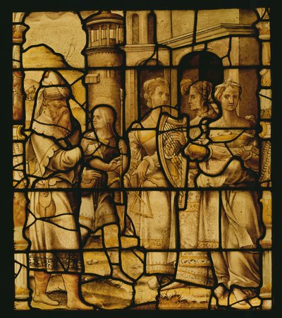 O retorno triunfante de David, de Notre-Dame du Val, Provins de French School