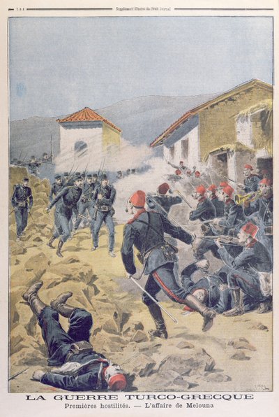 A guerra turco-grega, do Le Petit Journal, maio de 1897 de French School