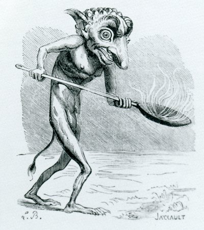 O Ukobach, ilustração do Dictionnaire Infernal por Jacques Albin Simon Collin de Plancy, 1818 de French School