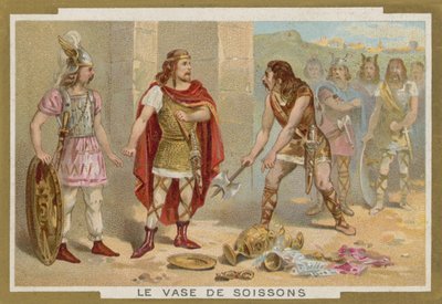 O Vaso de Soissons (chromolitho) de French School