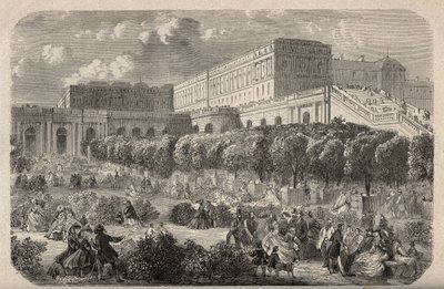 The Versailles Orangerie - Orangerie du chateau de Versailles - gravura em "PATRIE" - DESCRIÇÃO PECTUREQUIREQUE DE LA FRANCE EN 6 VOLUES BY LUCIEN HUARD - final do século XIX de French School