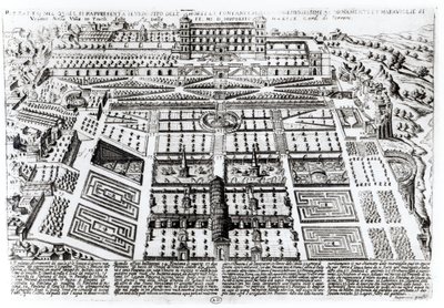O Palácio e Jardins Villa dEste, Tivoli, Itália, c.1600 de French School