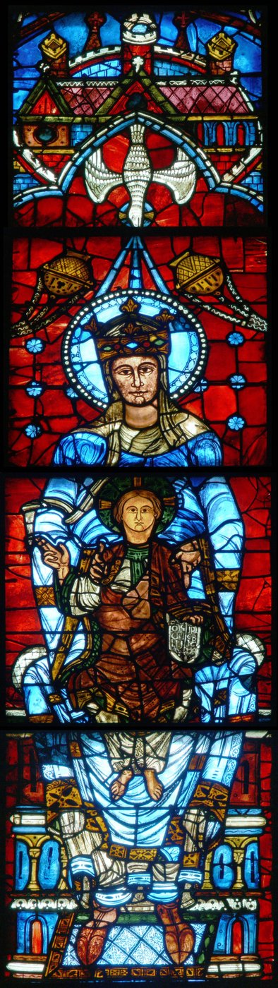A Virgem e o Menino: A Janela Notre Dame de la Belle Verriere de French School