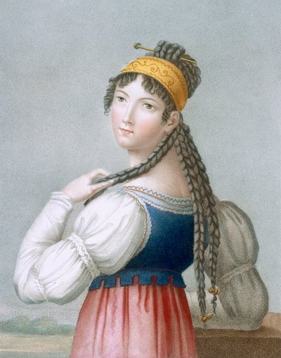 O alemão vivaz, gravado por L. Dibart de French School