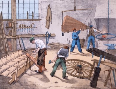 O Wheelright, c.1860 de French School