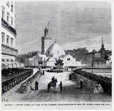 A chegada a Argel de Charles Lavigerie, o novo arcebispo da cidade, 15 de maio de 1867 de French School