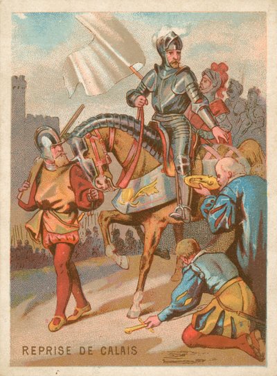 A captura de Calais pelo rei Henrique II da França de French School