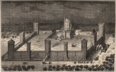 O castelo de Vincennes no século XVII - - gravura na “Histoire de France” de Victor Duruy (1811-1894) - 1882 de French School
