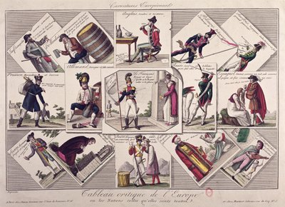 Os diferentes povos da Europa, c.1810 de French School