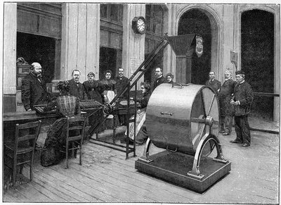 A sala de visitas do Credit Foncier, em 1898. de French School