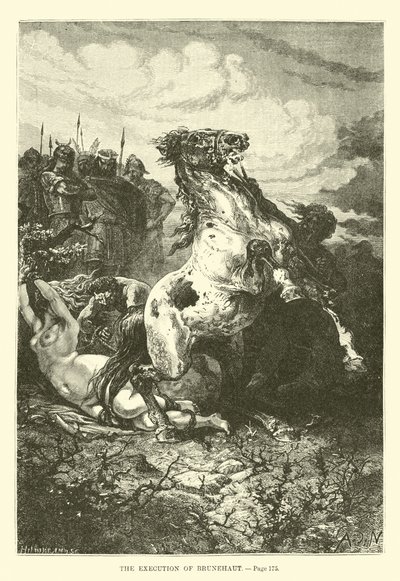A execução de Brunehaut de French School