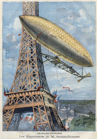 As experiências em balão aéreo do Sr. Alberto Santos-Dumont (Santos Dumont de French School