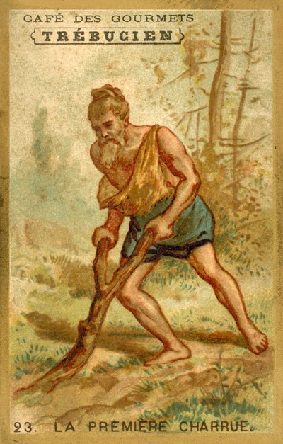 O primeiro arado (chromolitho) de French School