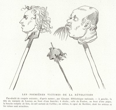 As primeiras vítimas da Revolução Francesa, julho de 1789 de French School