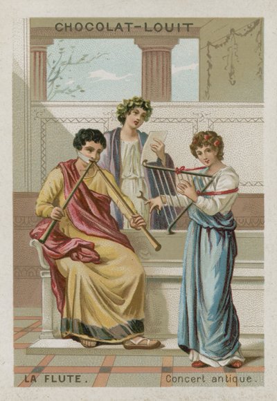 A flauta: concerto na antiguidade de French School