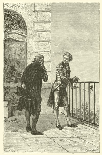 O sapo de Galvani (gravura) de French School