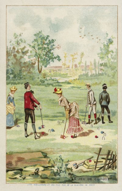 O jogo de croquet de French School