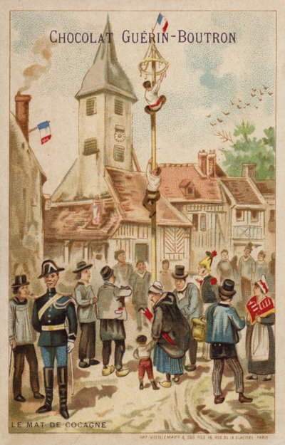 O poste gorduroso (chromolitho) de French School