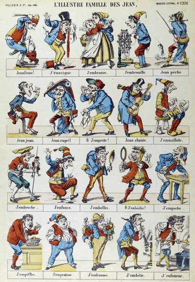 A ilustre família do João - imagem de Epinal, Pellerin de French School