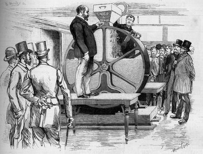 A introdução dos títulos do Panamá na presença dos diretores, em 1888. de French School