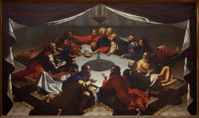 O último. Pintura anónima, óleo sobre tela - Art francais (?) de French School