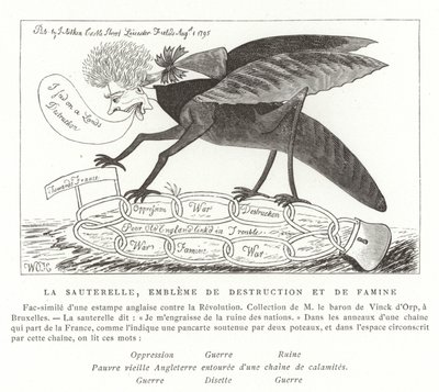 O gafanhoto, emblema da destruição e fome de French School