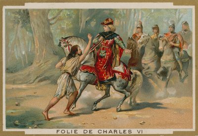 A loucura do rei Carlos VI da França, 1392 de French School
