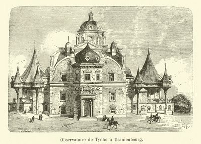 O observatório de Tycho Brahe em Uranienbourg (gravação) de French School