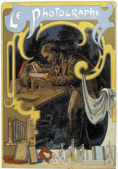O fotógrafo - chromo de French School