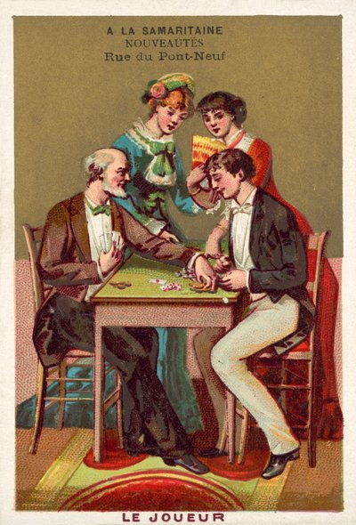 O jogador (chromolitho) de French School