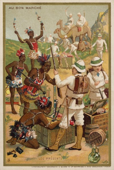 Os presentes (chromolitho) de French School