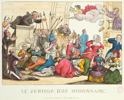 O sermão de um missionário de French School