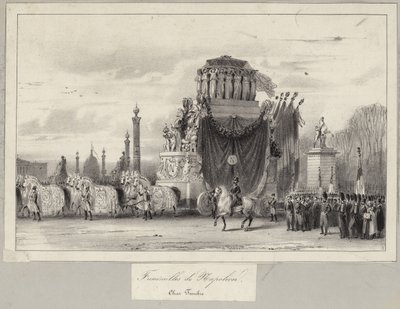 O funeral de estado de Napoleão Bonaparte de French School