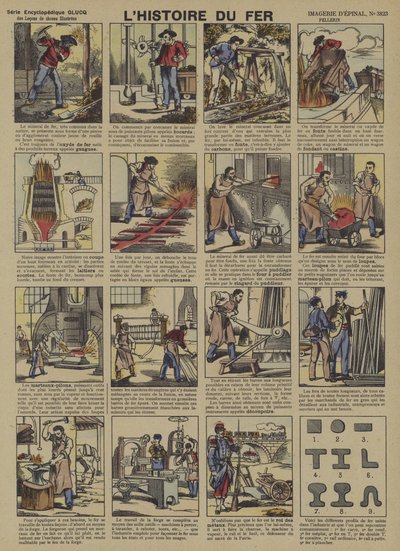 A história do ferro (cor litho) de French School