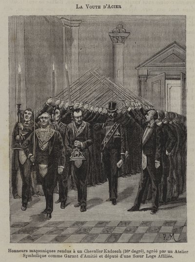 A abóbada de aço (gravação) de French School