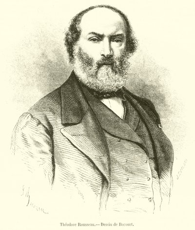 Theodore Rousseau (gravura) de French School