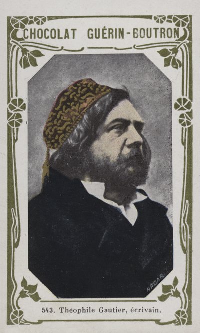 Theophile Gautier, escritor (foto colorida) de French School
