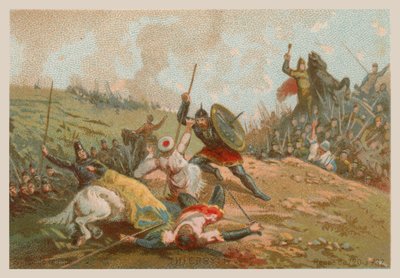 Thierry II, rei da França de 720-737 de French School