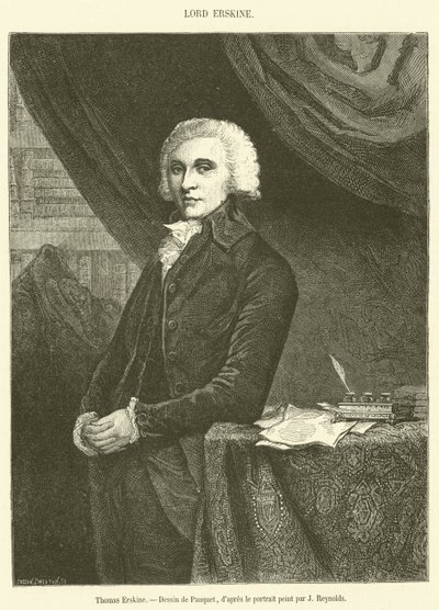 Thomas Erskine (gravura) de French School