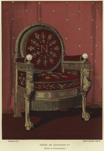 Trono do Imperador Napoleão I de French School