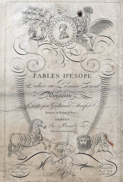 Página de título de "Fables d