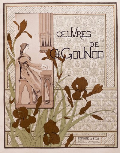 Página de título da colecção de óperas, de Charles Gounod de French School
