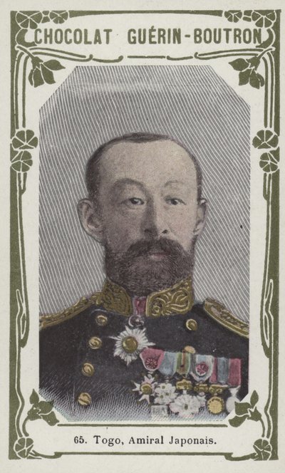 Togo, almirante japonês (foto colorida) de French School