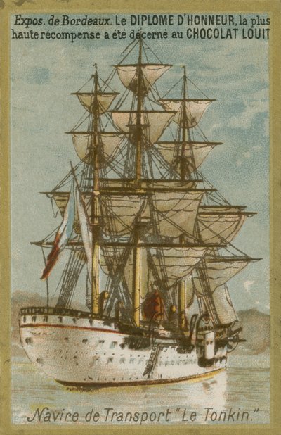 Navio de transporte Le Tonkin de French School