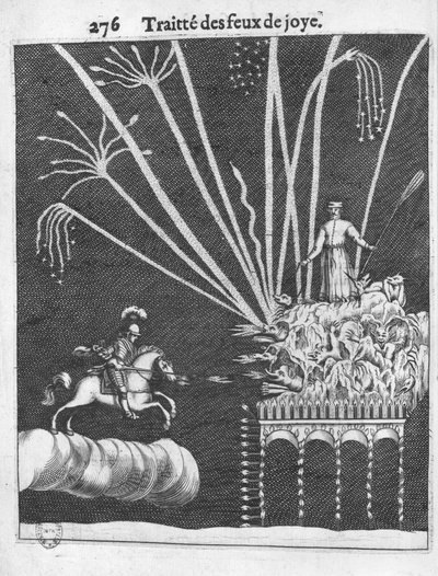 Tratado das fogueiras, ilustração da prática da guerra por François Malthus, Paris, 1656 de French School