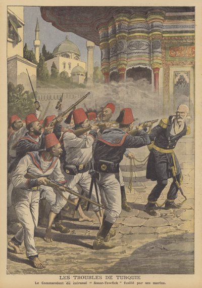 Problemas na Turquia (cor litho) de French School