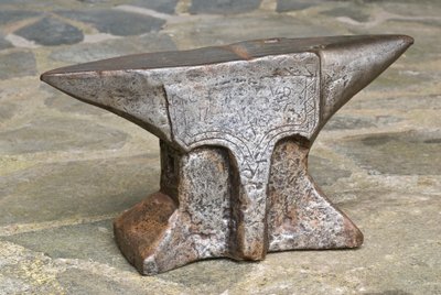 Bigorna de dois chifres, 1787 (ferro fundido) de French School