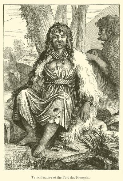 Típico nativo do Port des Francais (gravura) de French School